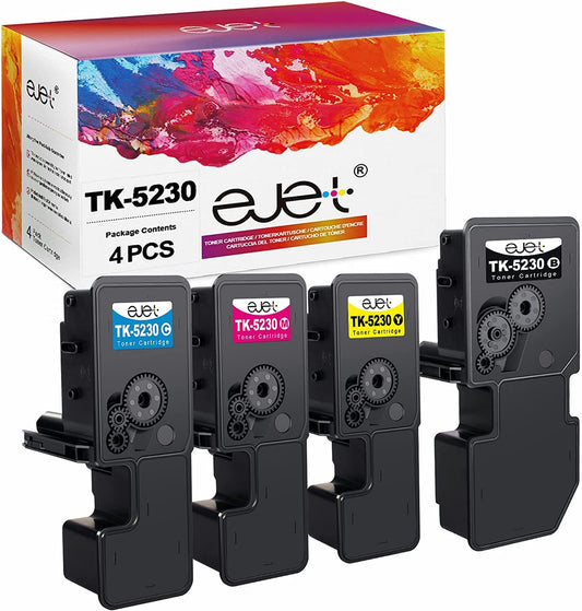ejet saderīga tonera kasetne - aizstājējs Kyocera TK5230, 4 gab. (melna, ciāna, dzeltena, magenta)