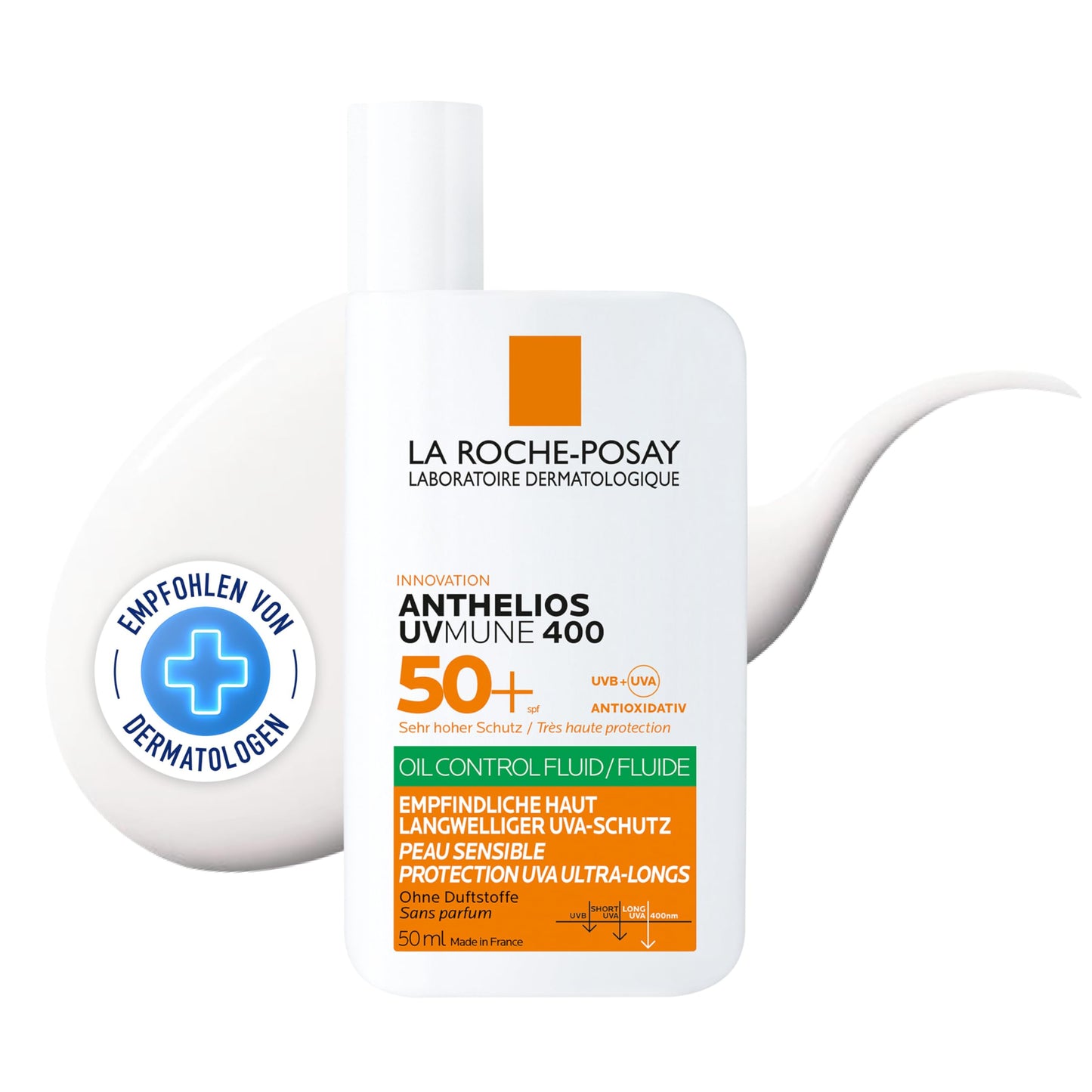 Saules aizsargfluidas sejai La Roche-Posay Anthelios Oil Control, LSF 50+, 50 ml