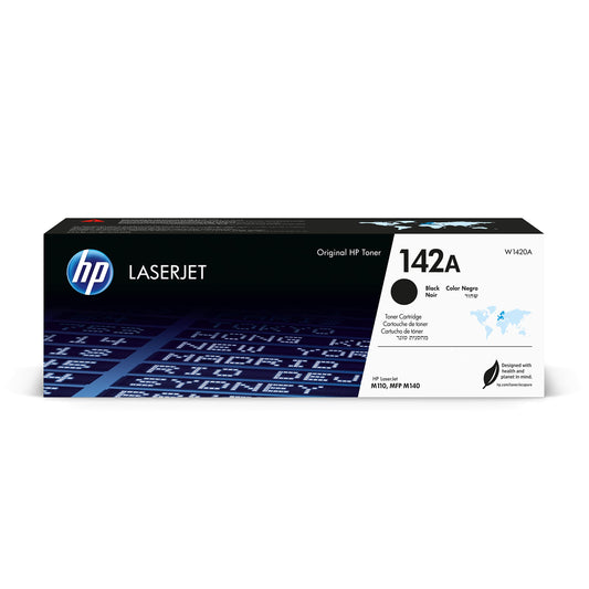 HP 142A Black Original LaserJet Toner Cartridge - Compatible with M110we, M110w, MFP M140we, MFP M140w printers