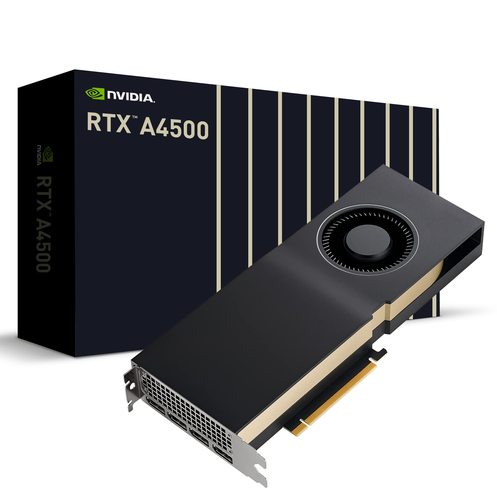 PNY Quadro RTX A4500 20GB Smallbox - High-performance GPU, 20GB memory, optimized for professional graphics and AI tasks.