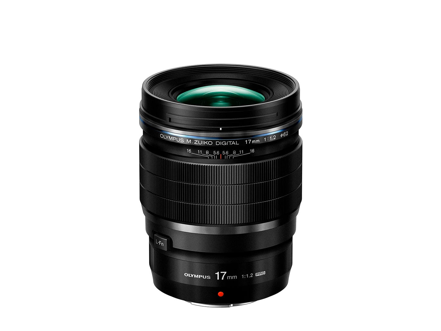 Olympus M.Zuiko Digital ED 17mm F1.2 PRO objektīvs, gaišs fiksēta fokusa objektīvs, piemērots visām MFT kamerām (Olympus OM-D & PEN modeļiem, Panasonic G sērija), melns