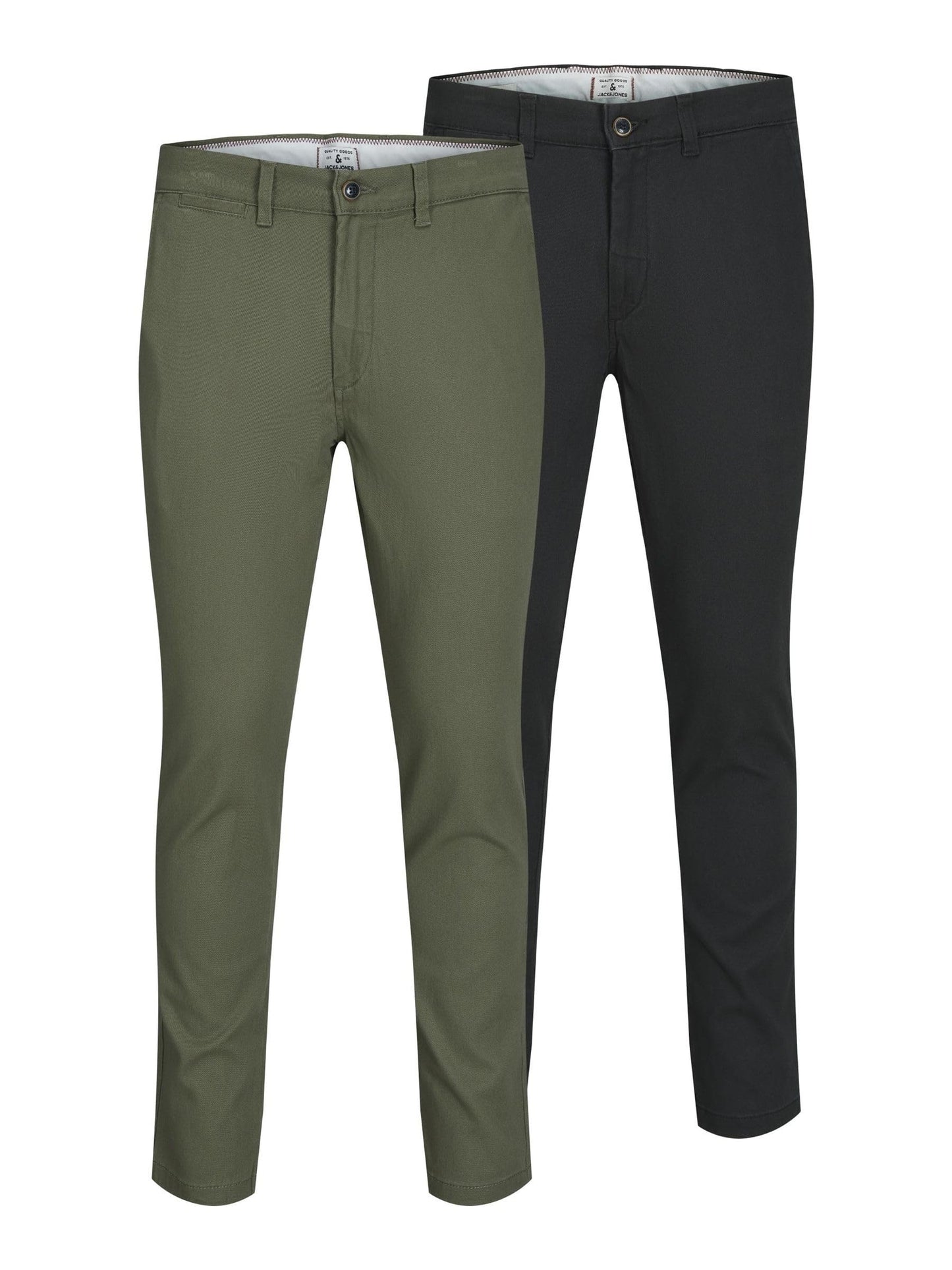 Vīriešu chino bikses JACK & JONES JPSTMARCO JJDAVE 2PK MP NOOS, 2 gab., slim fit, elastīgas