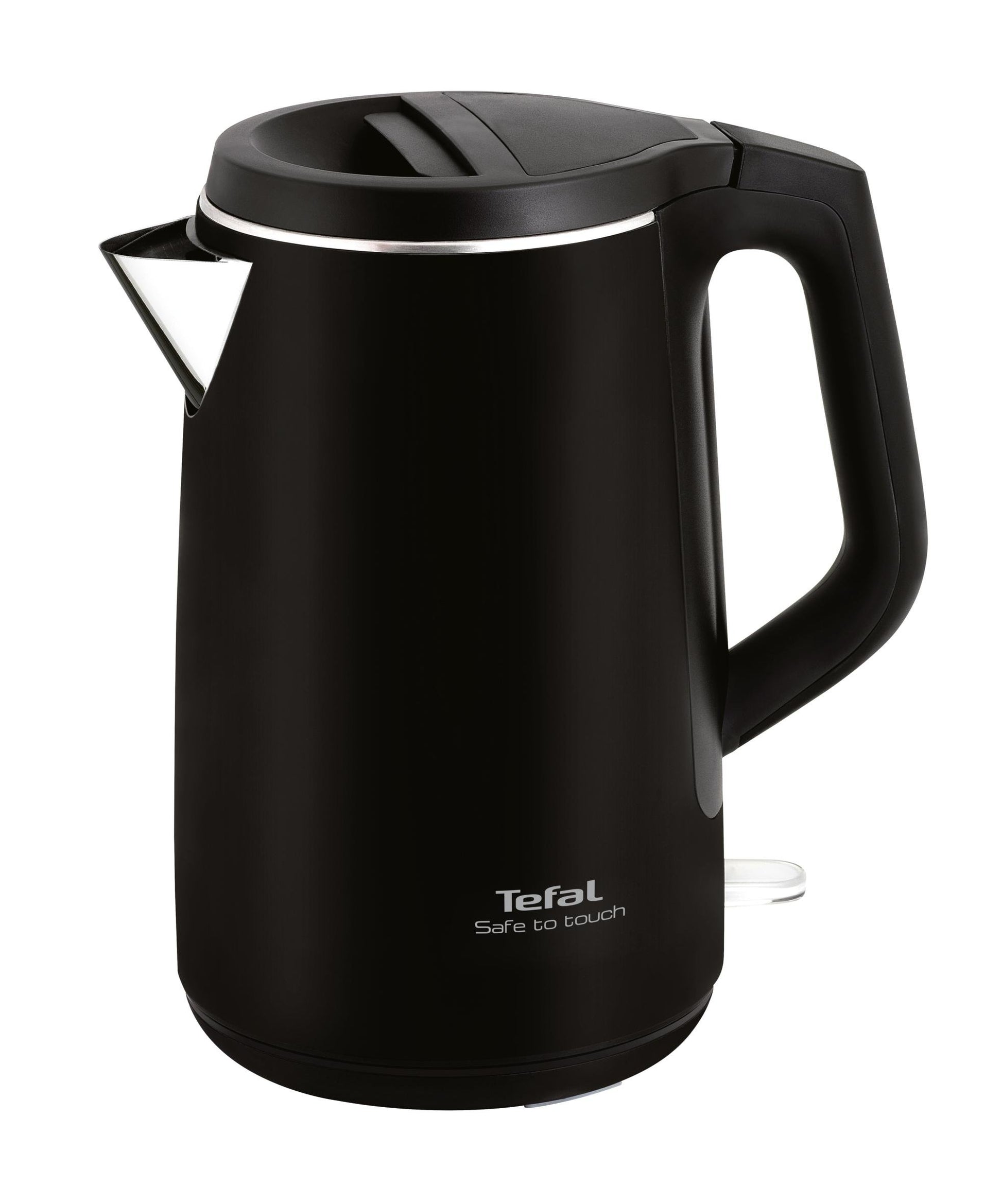 Tefal Safe to Touch KO3718 - 1.5L dubultsienas, palīgā vāks, 360° rotējoša atvere, melns.