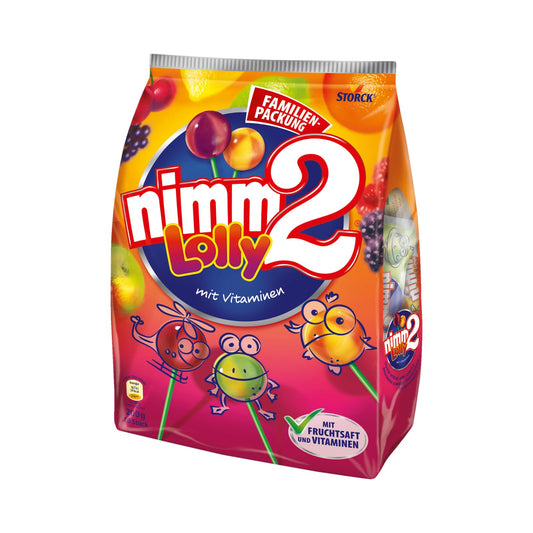 Augļu ledenes nimm2 Lolly | 4 garšu kombinācijas | ar augļu sulu un vitamīniem | 1 x 200g