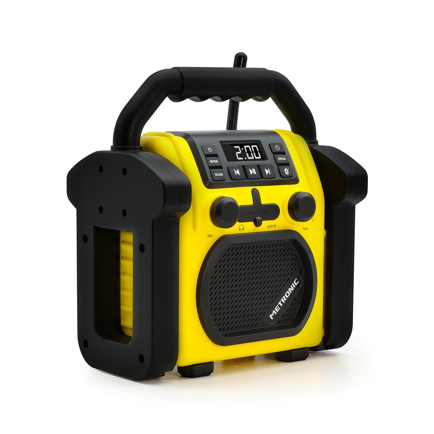 Metronic 477217 būvniecības radio Bluetooth pārnēsājams FM triecienizturīgs/Mūzikas jauda kopā 30 W Radio USB ports