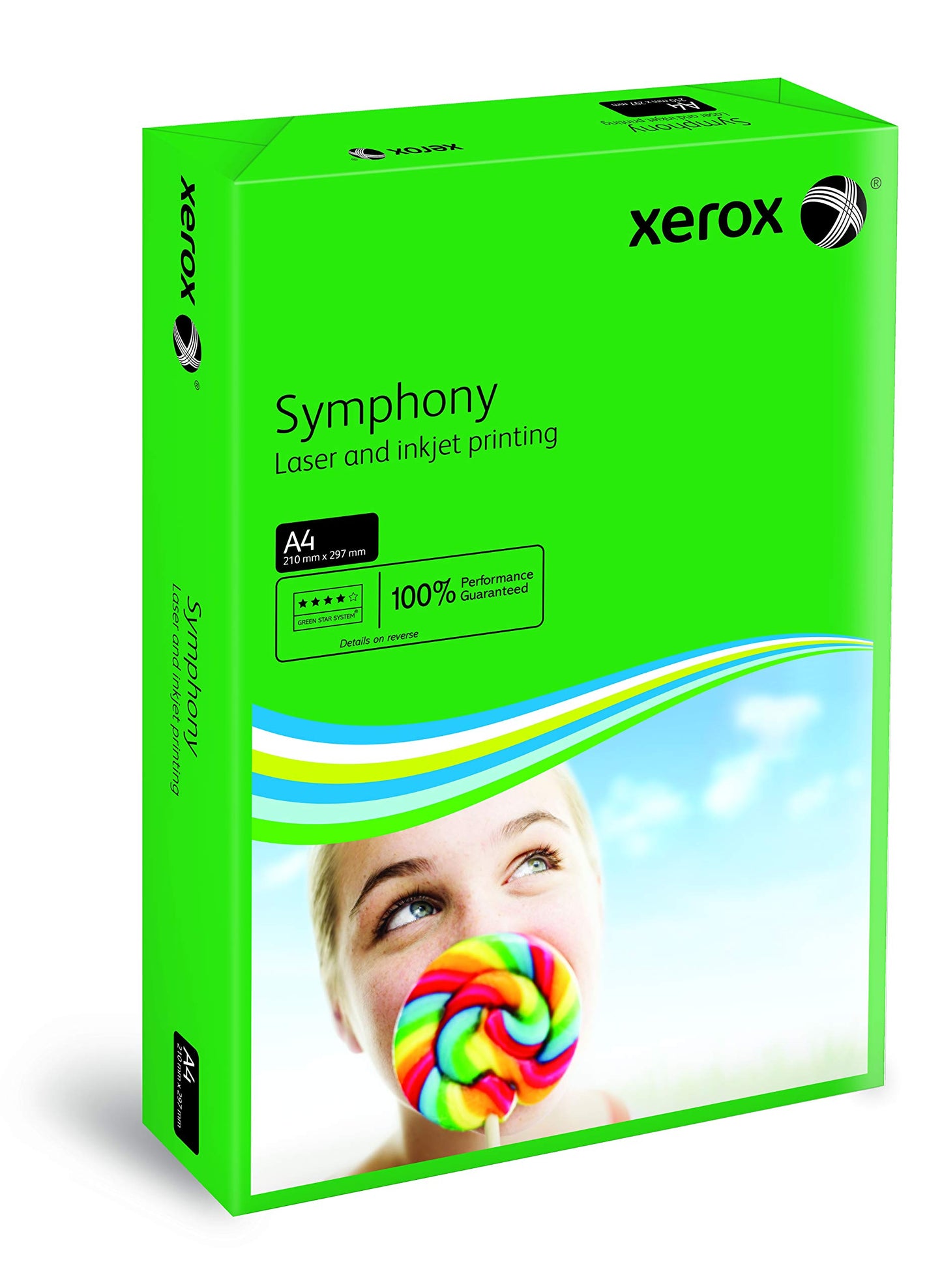Xerox 003R93951 Symphony intensīvs krāsains kopēšanas papīrs, A4, 80 g/m², 500 loksnes, tumši zaļš.