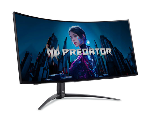 Predator X39 spēļu monitors - 39 collas, UWQHD, OLED, 240Hz, izliekts, augstumā regulējams, FreeSync Premium Pro
