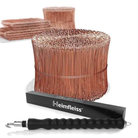 Heimfleiss® Drillapparat Drillers ar vara apvilktu rödēšanas stiepli 1,0 x 100-160 mm (1000 gab.) - komplekts vadu savilkšanai, rödējamo stieņu knaibles un saistvads