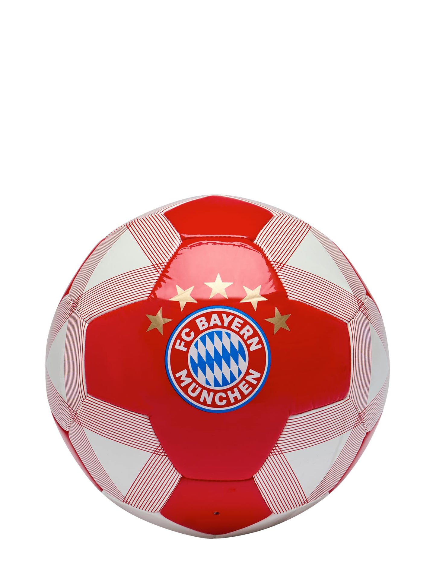 Futbola bumba FC Bayern München Junior, 4. izmērs, sarkanbalta