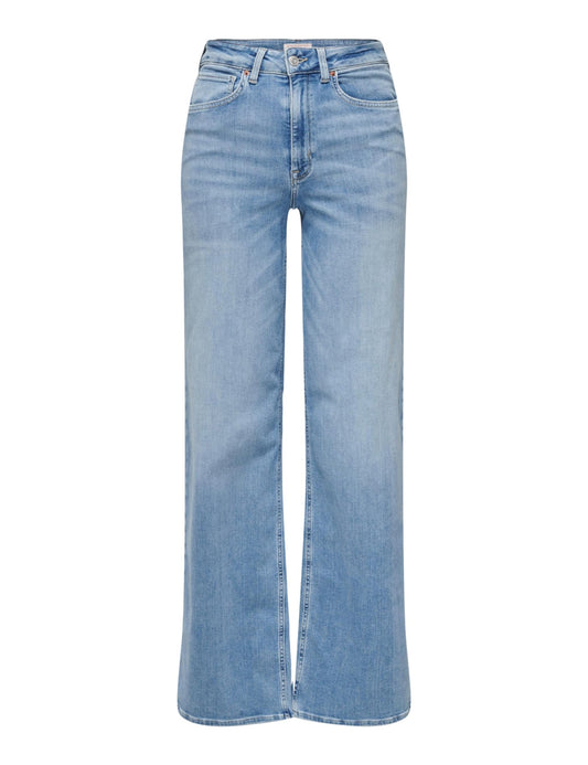Sieviešu džinsi ONLY Onlmadison Blush Hw Wide DNM Cro371 Noos, Light Blue Denim, M / 32L