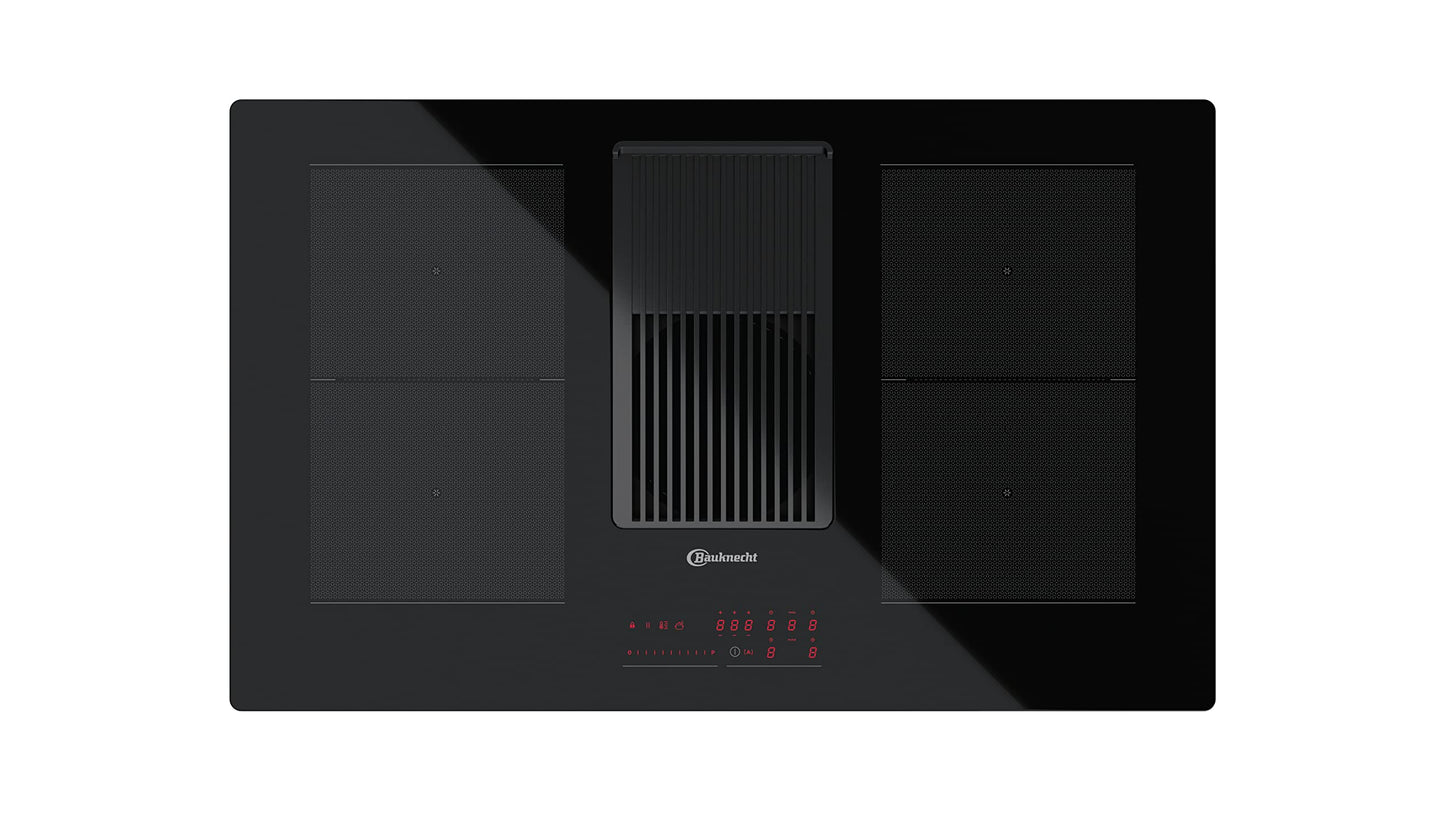 Bauknecht BVH80 Venting Flexi indukcijas plīts ar integrētu tvaika nosūcēju / 83 cm / Booster funkcija / bērnu aizsardzība / CombiDuo / atlikušās siltuma rādītājs / plakana dizaina / Touch-Control