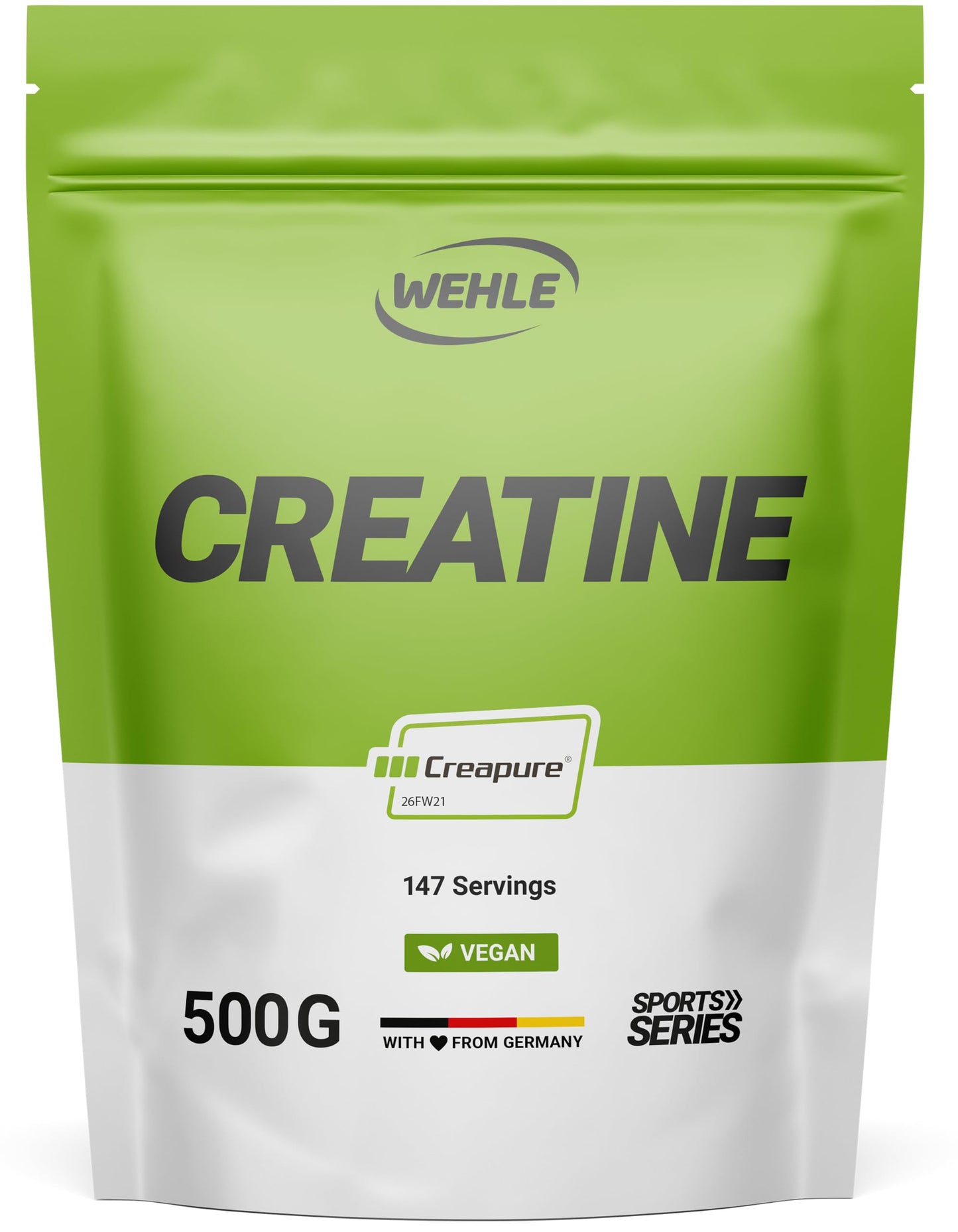 Creapure kreatīna monohidrāta pulveris - 500 g (0,5 kg) - augsta deva