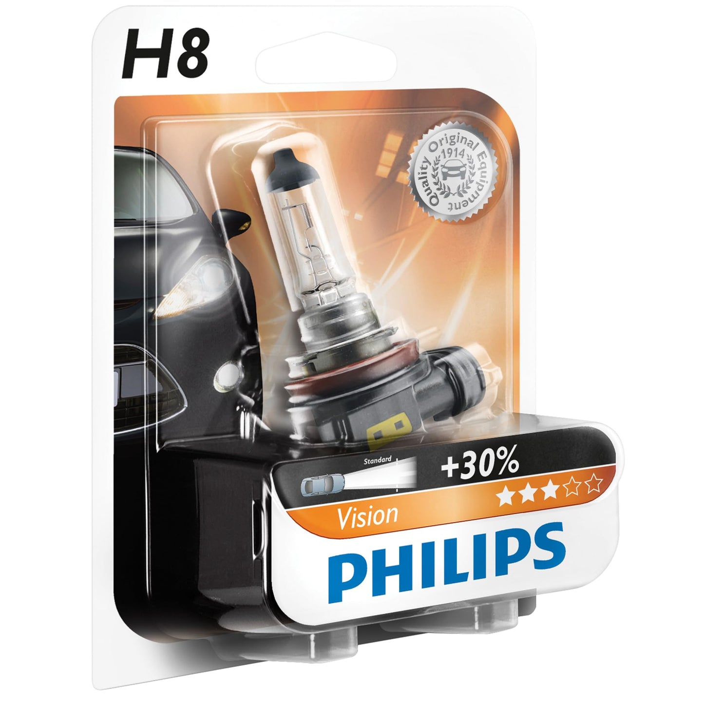 Philips 12360B1 Vision H8 lukturu spuldze, 1 gab. iepakojumā