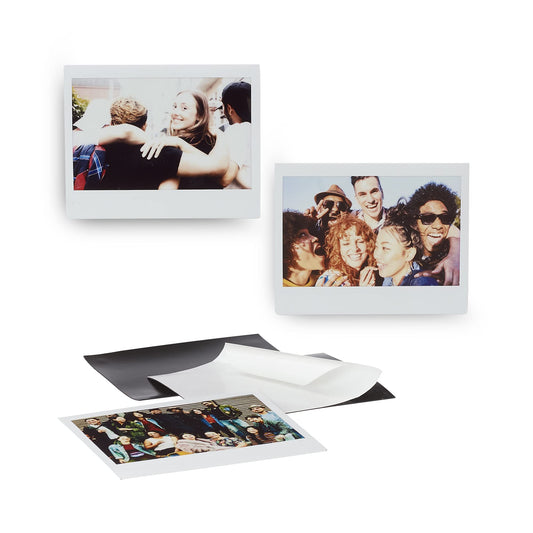 instax Wide fotomagnēti - 10 white photo magnets for displaying instant photos securely on surfaces