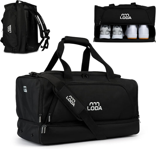 Sporta soma LODA Compact 48L, daudzfunkcionāla, kompakta un praktiska, mugursomas funkcija, nodalījums apaviem un mitram apģērbam, ideāli ikdienai un treniņiem, 48L, stilīgs dizains