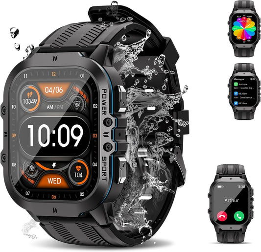 OBA Oukitel BT20 viedpulkstenis - 1,96" AMOLED, Bluetooth, balss asistents, sirdsdarbības mērītājs, soļu skaitītājs, miega uzraudzība