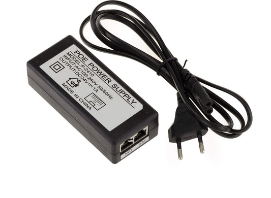 KALEA-INFORMATIQUE ārējais POE barošanas avots - 220V uz 24V 1A, RJ45 ieeja/izeja, barošana uz vadiem 4, 5, 7, 8.