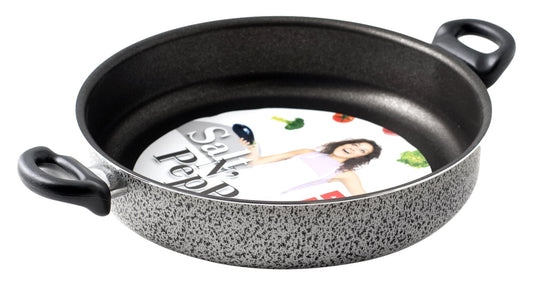 Home Salt Pepper Shaker Set - 26 cm, non-stick coating, aluminum, black/gray, with 2 handles