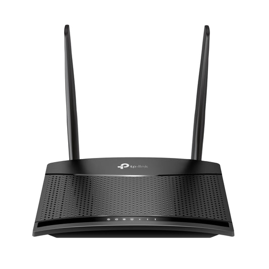 TP-Link TL-MR100 LTE maršrutētājs, 4G maršrutētājs atbalsta SIM kartes, 4G Cat4 līdz 150 Mbit/s, WLAN 2.4GHz N300, 2x 100 Mbps porti, Plug and Play, līdz 32 ierīcēm, bērnu aizsardzība, viesu tīkls