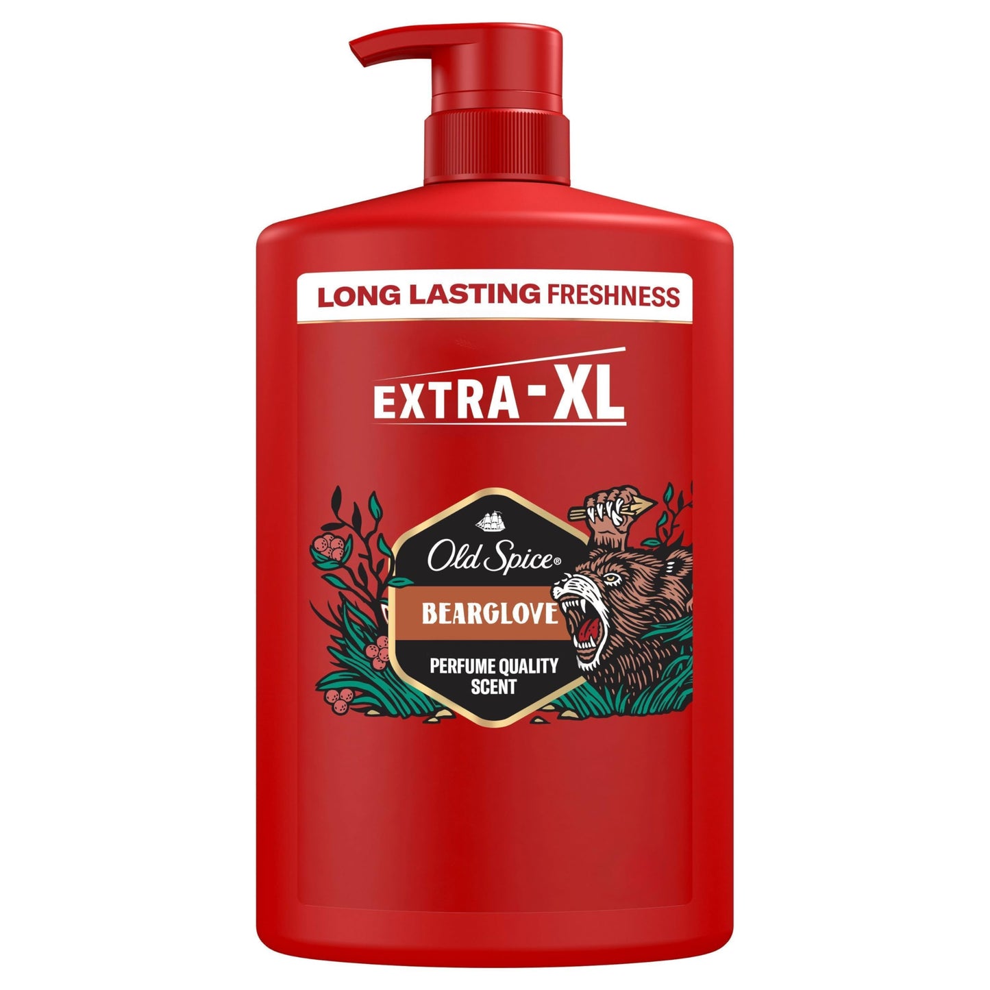 Dušas želeja un šampūns 3 in 1 Old Spice Bearglove, matiem, sejai un ķermenim, 1000ml