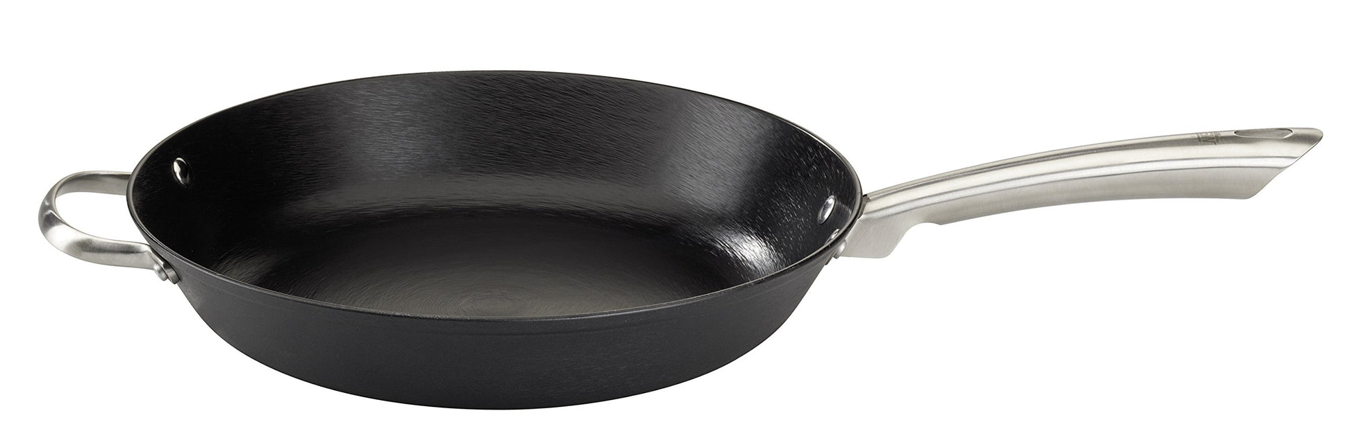 GSW 714273 ČUGUNA PROFESIONĀLĀ Cepamā panna - melna, 32 cm, bez vāka, izturīga čuguna konstrukcija, ideāla cepšanai.
