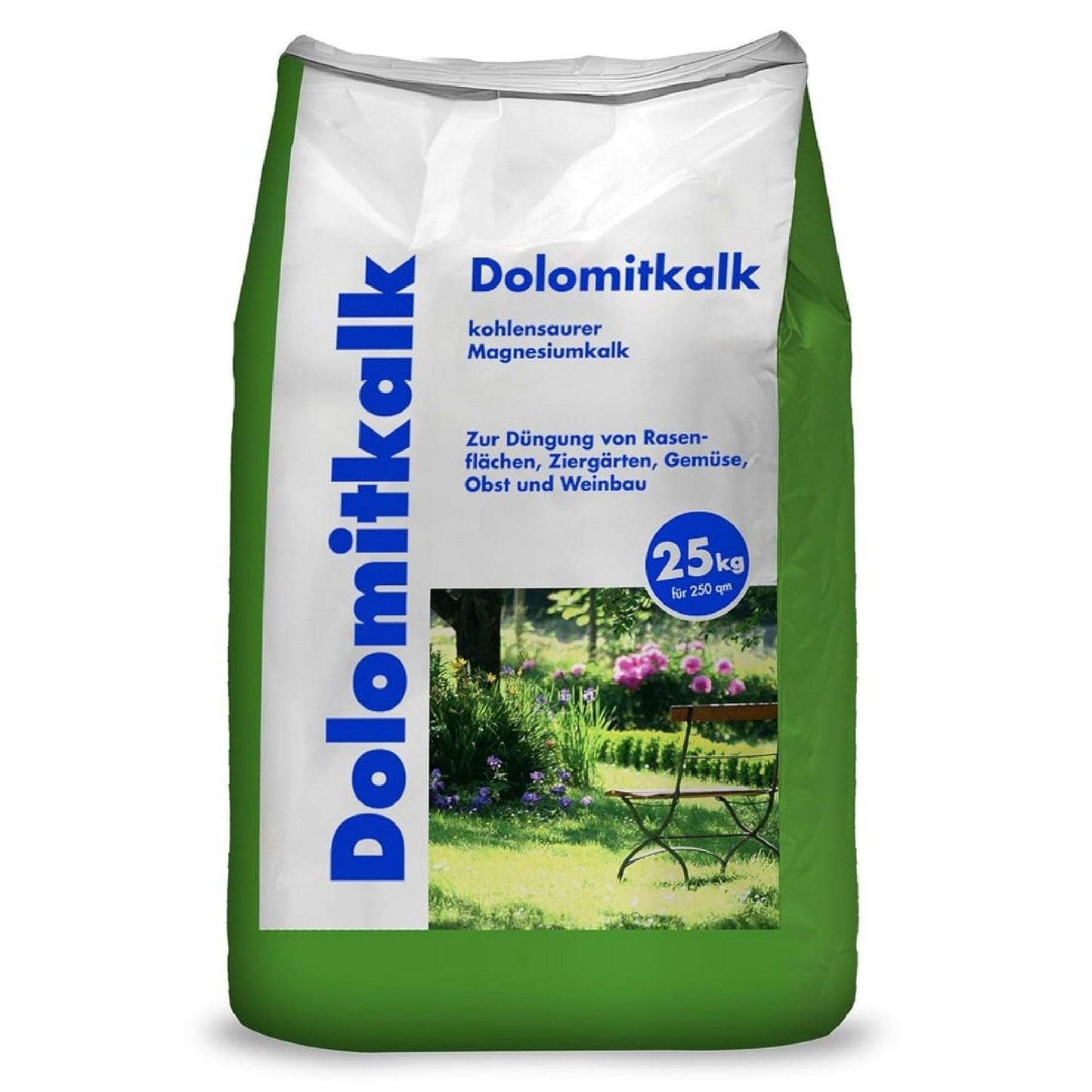Dolomīta kaļķis zālienam, pret sūnu veidošanos zālienā ar kalciju un daudz magnija 25 kg