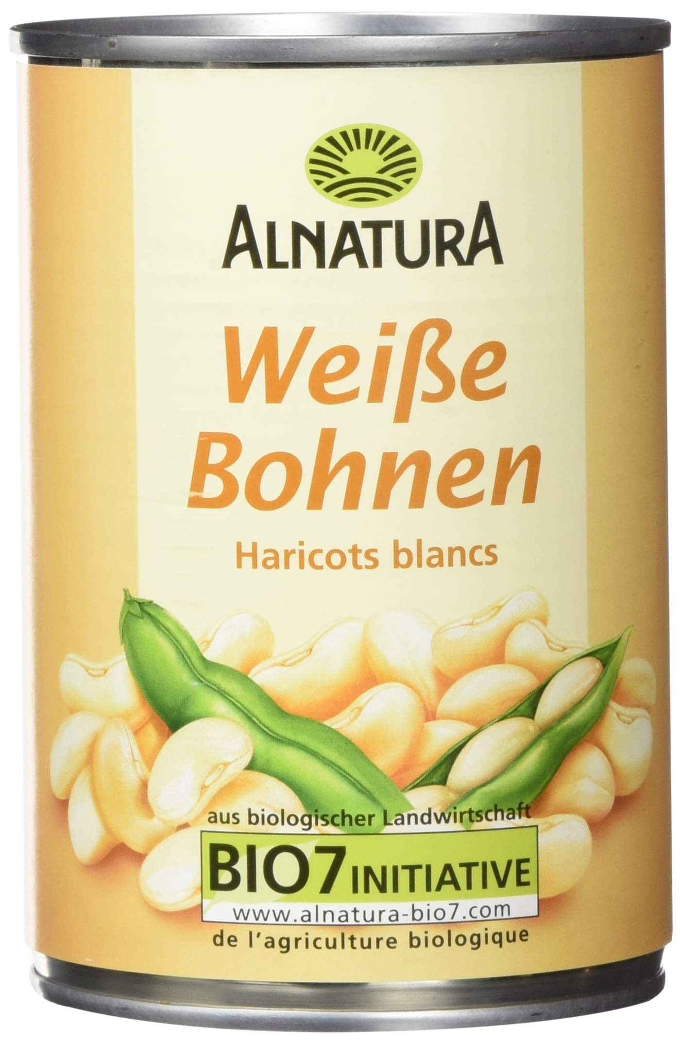 Alnatura bioloģiskās baltās pupiņas 240g