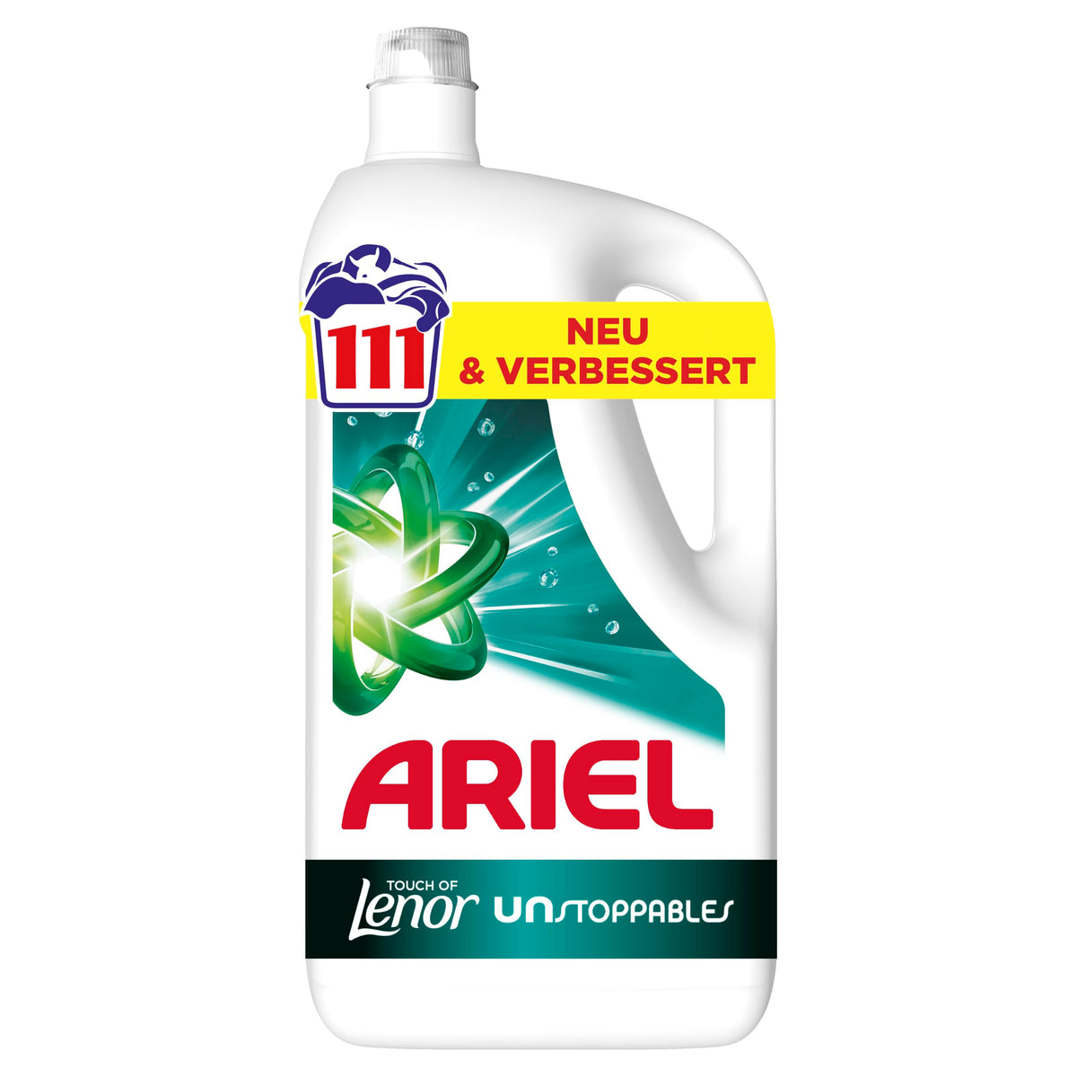 Šķidrais veļas mazgāšanas līdzeklis Ariel Unstoppables, 111 mazgāšanas reizes