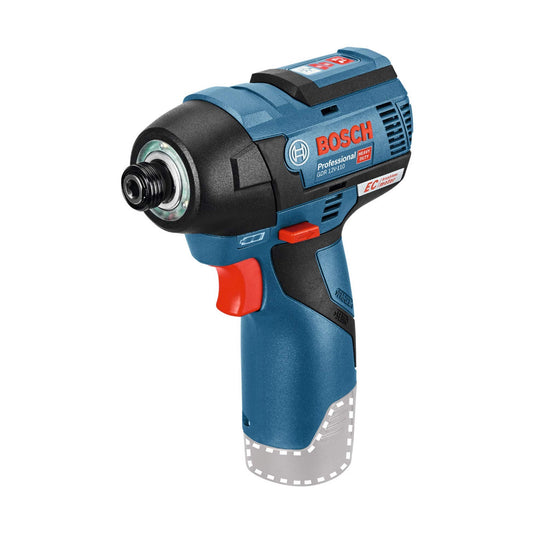 Bosch Professional 12V akumulatora trieciena skrūvgriezis GDR 12V-110 - kompakts, jaudīgs, bez akumulatora/lādētāja.