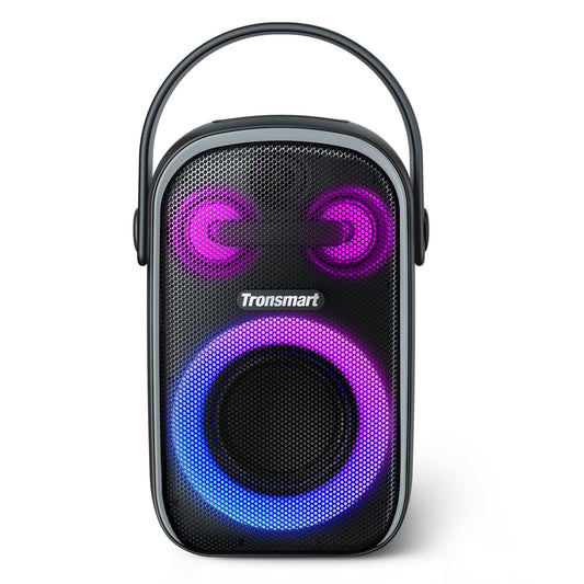 Tronsmart Halo 100 skaļrunis, Bluetooth, 60 W, jaudīgs, 5 LED gaismas, ūdensizturīgs, IPX6, 18 stundu atskaņošana, stereo skaņa, powerbank un lietotne, āra skaļrunis ar Bluetooth 5.3 priekš