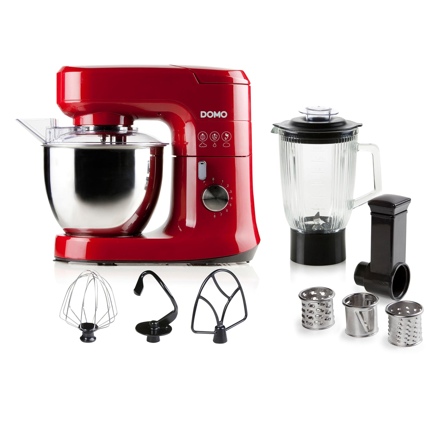 DOMO DO9145KR virtuves kombains, nerūsējošais tērauds, Jā