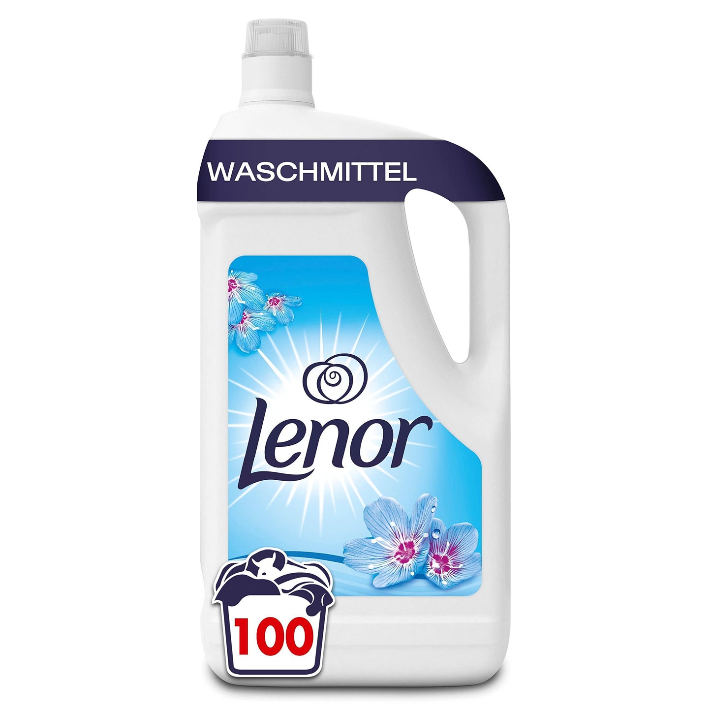 Šķidrais veļas mazgāšanas līdzeklis Lenor WM Flüssig Aprilfrisch 5L - 100WL, ilgstošs svaigums