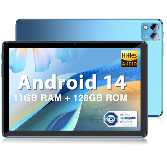DOOGEE T10S planšetdators Android 14 【2024】, 11 GB + 128 GB (TF 1TB) 10,1 collas, Unisoc T606 planšetdators, skārienjūtīgs ekrāns, 8,4 mm ultra plāns 6600 mAh, 8 MP + 5 MP Widevine L1 planšetdators, Dual 4G LTE /5G WiFi