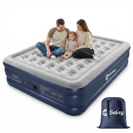 Pašpiepūšams gaisa matracis Sekey XXL 2 personām, 203×152×46 cm