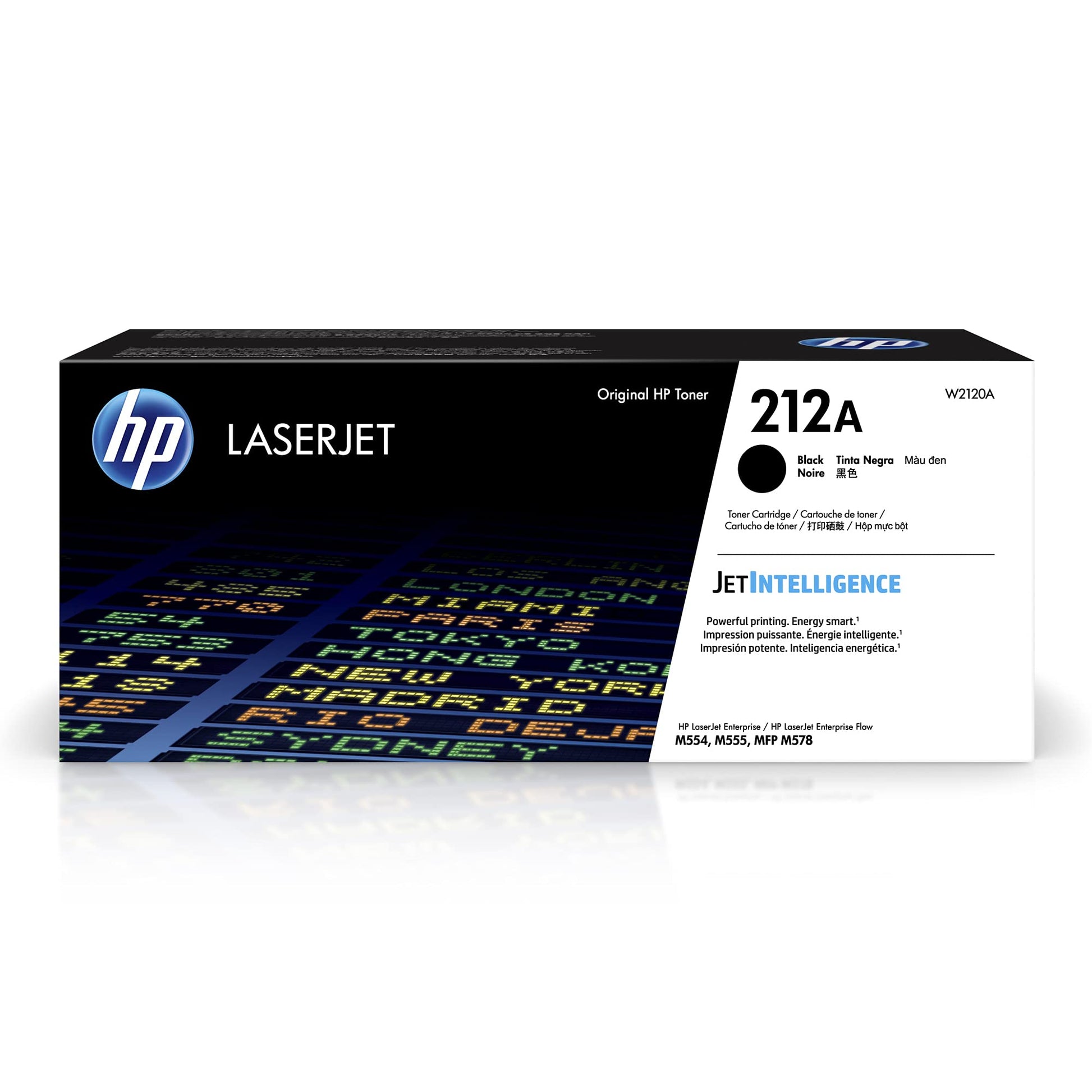 HP 212A Toner - Original black cartridge for HP Color LaserJet Enterprise M554, M555, M578 printers.