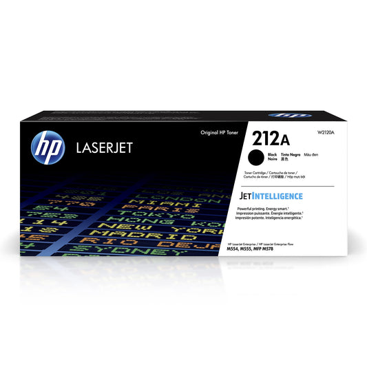 HP 212A Toner - Original black cartridge for HP Color LaserJet Enterprise M554, M555, M578 printers.