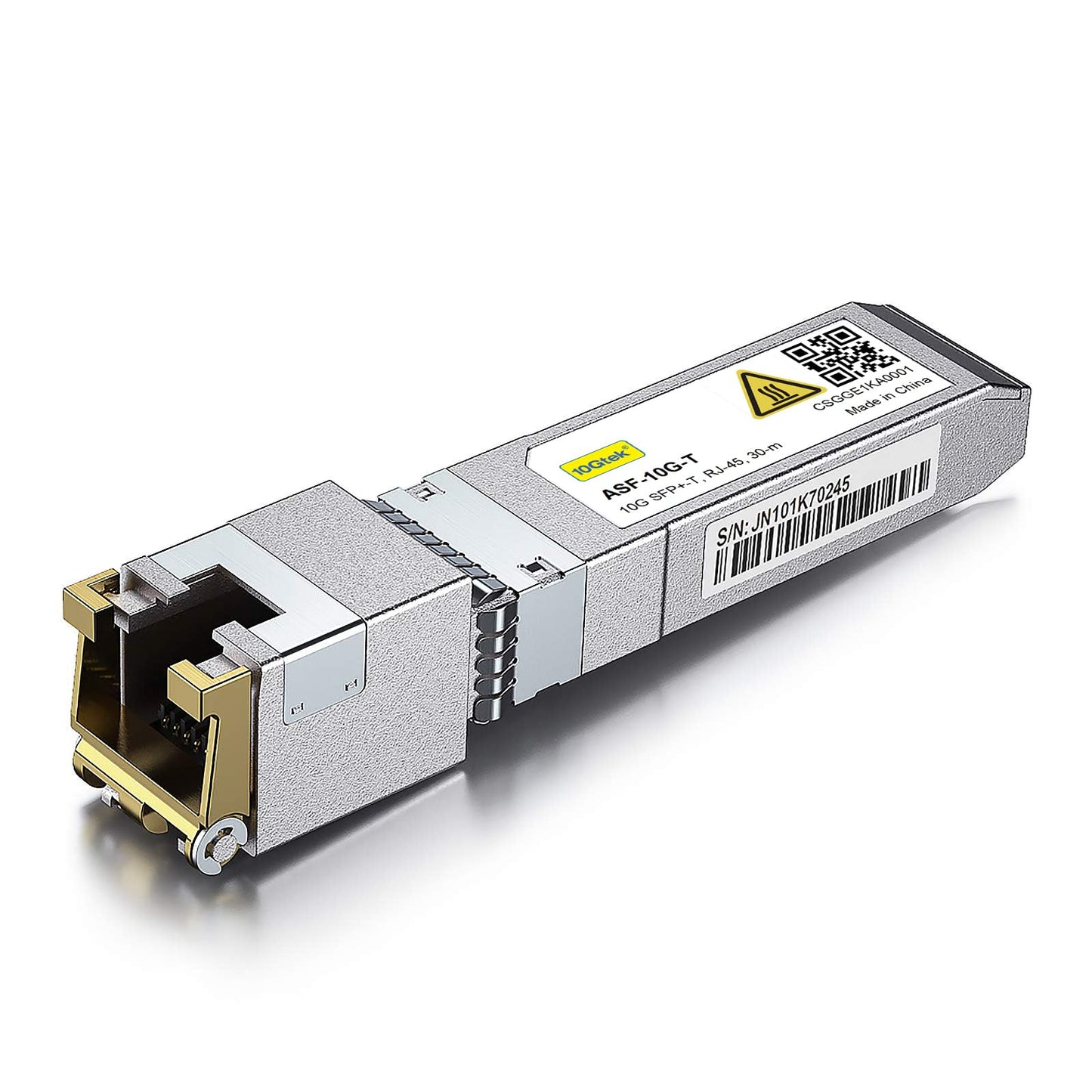 10G SFP+ RJ45 modulis 10GBase-T, 10Gtek, saderīgs ar HPP un HP Aruba, vara transīvers līdz 30 metriem