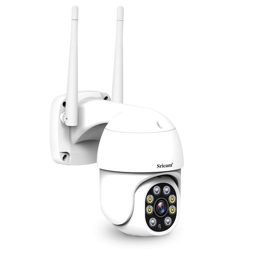 Sricam Italia SP028 motorizēta kamera, WiFi, AP karstais punkts, bezvadu, 2,0 MP, HD, IR, Cut, ONVIF, P2P, SD, audio, 4 spilgtas LED, humanoīdu noteikšana, audio, nakts redzamība krāsā * IP66 * Pan Tilt