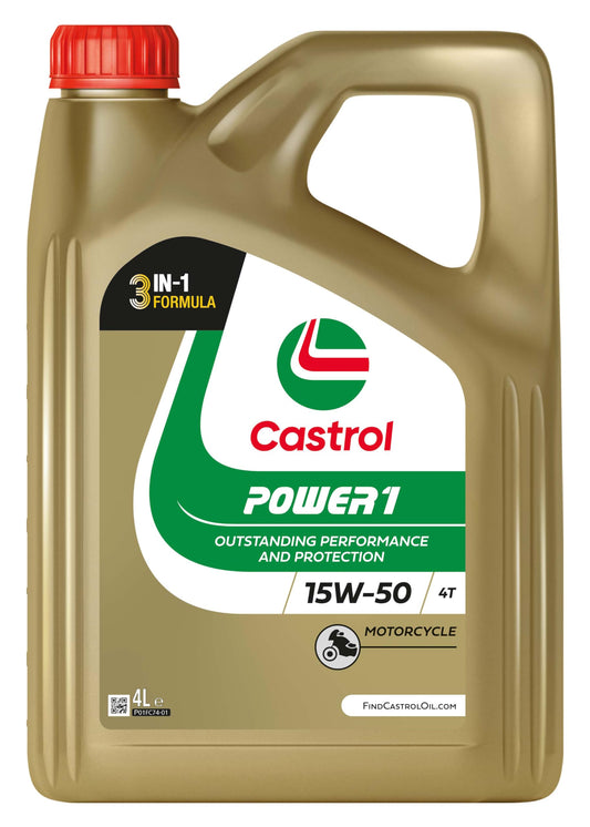 Castrol POWER1 4T 15W-50 motoru eļļa, 4L