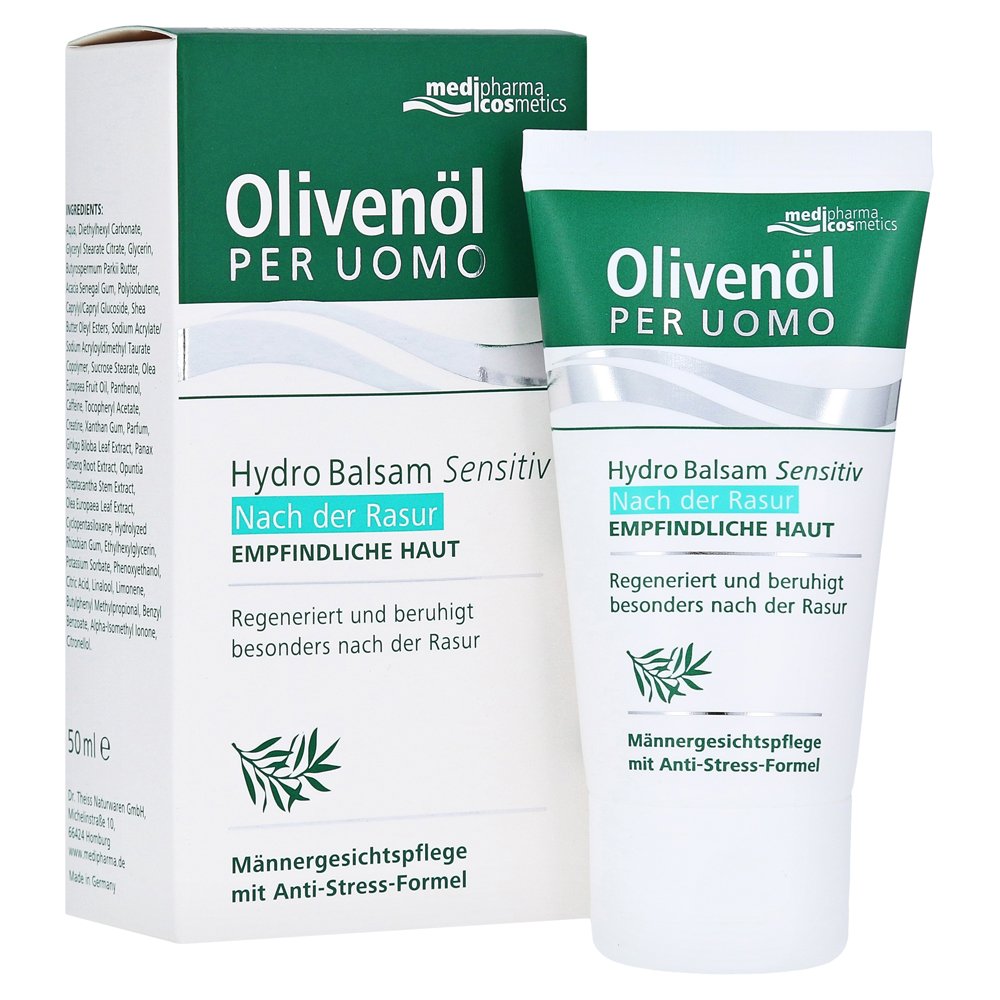 OLIVENÖL PER Uomo Hydro Balsam sensitiv, 95 g