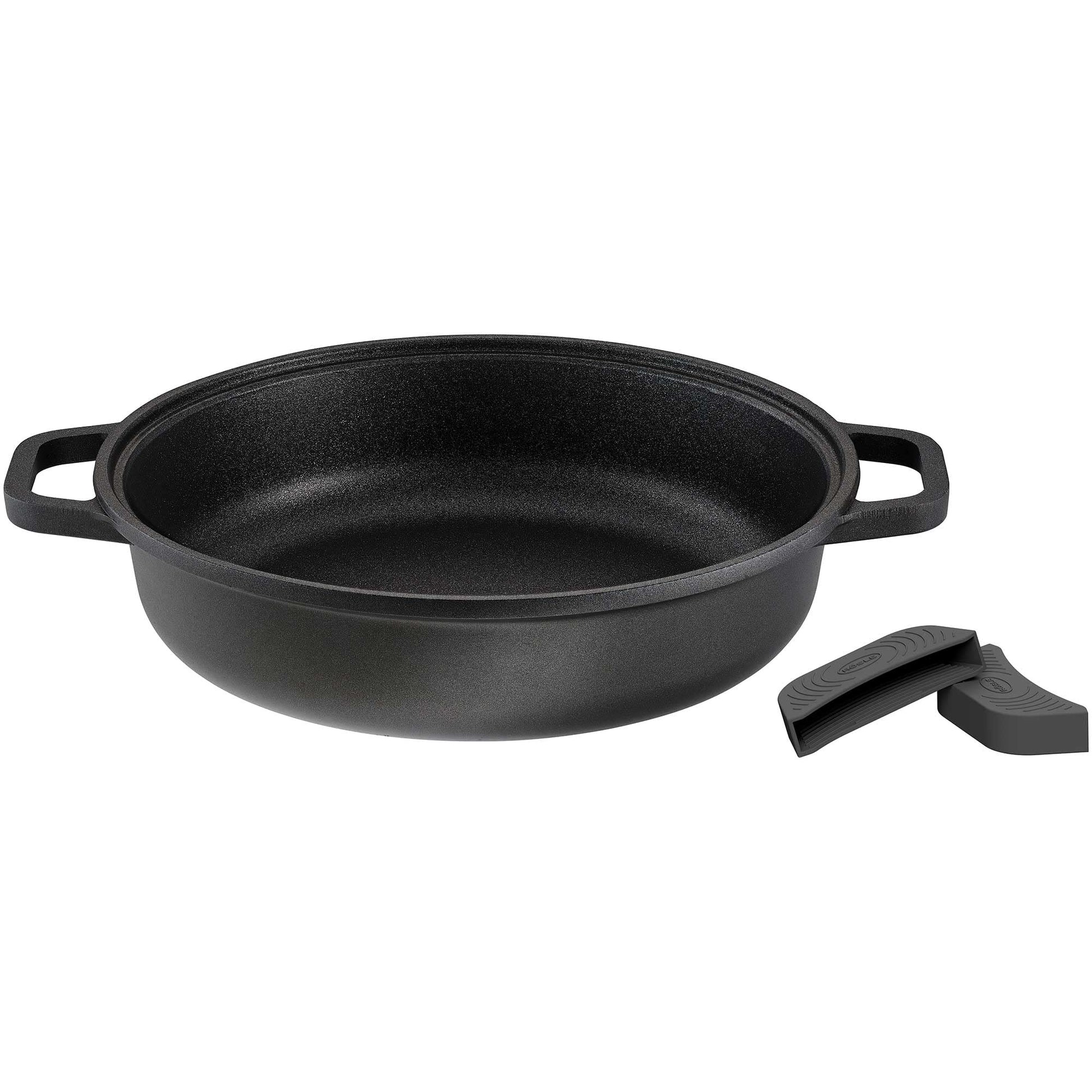 RÖSLE CADINI servēšanas panna - 28 cm, ProResist nelipīgs pārklājums, pārstrādāts alumīnijs, piemērota indukcijai un trauku mazgāšanai.