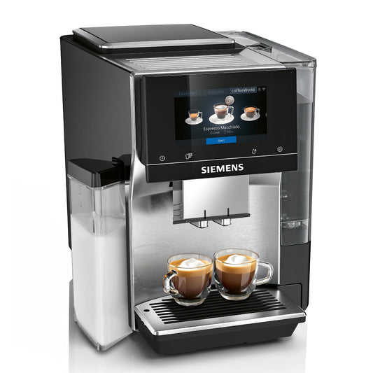 SIEMENS EQ700 integral TQ717D03 - automātiska kafijas mašīna ar lietotnes vadību, auksto brūvēšanu, 30 kafijas favorītiem.