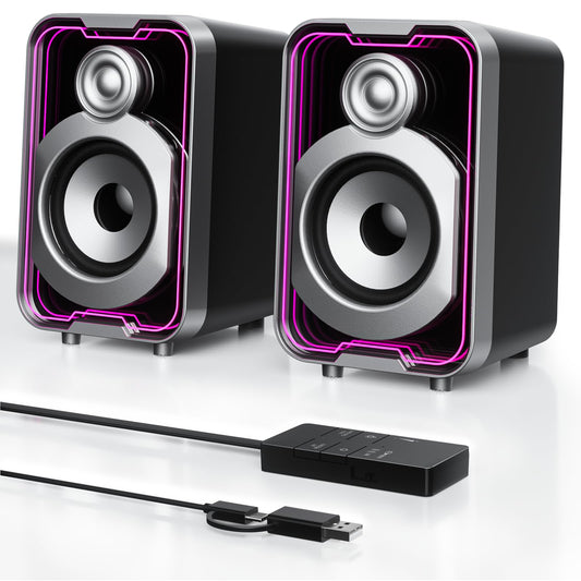 Datoru skaļruņi SOULION C40 ar USB un Bluetooth, klēpjdatoram un spēlēm