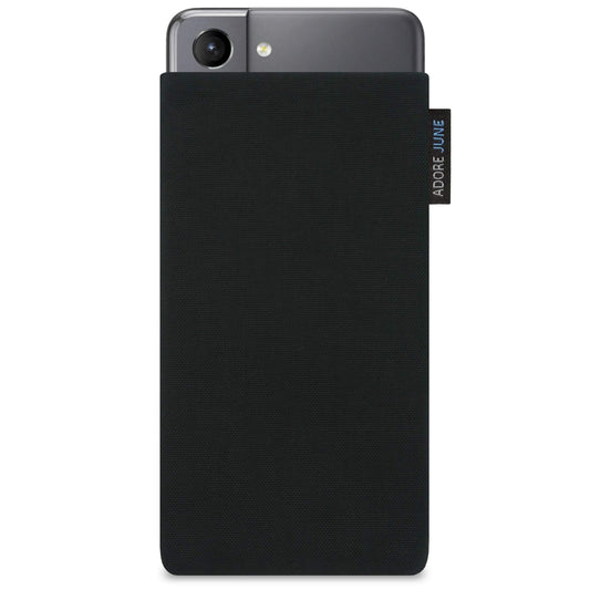 Adore June Classic melna somiņa Galaxy S21, Cordura audums, displeja tīrošs, Made in Europe