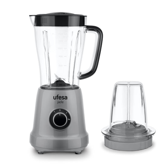 Ufesa BS4709 Jade mikseris - 500W, 1.5L krūze, 2 ātrumi + TURBO, 4 nerūsējošā tērauda asmeņi, bez BPA.