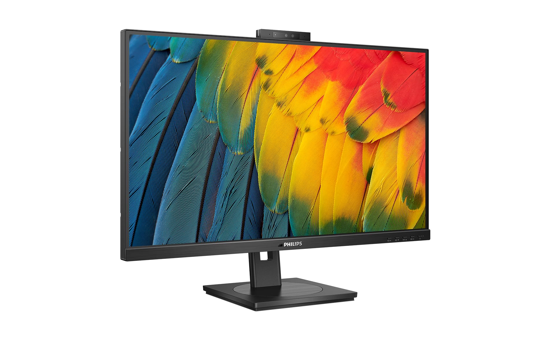 PHILIPS 27B1U5601H - 27" QHD monitor, 5MP webcam, height adjustable, speakers, HDMI, DisplayPort, USB-C, RJ45, black