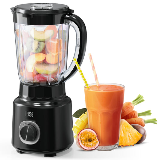 Jaudīgs Teesa TSA3542B stacionārais blenderis 500W, 1,5L BPA nesaturošs, balts, viegli tīrāms.