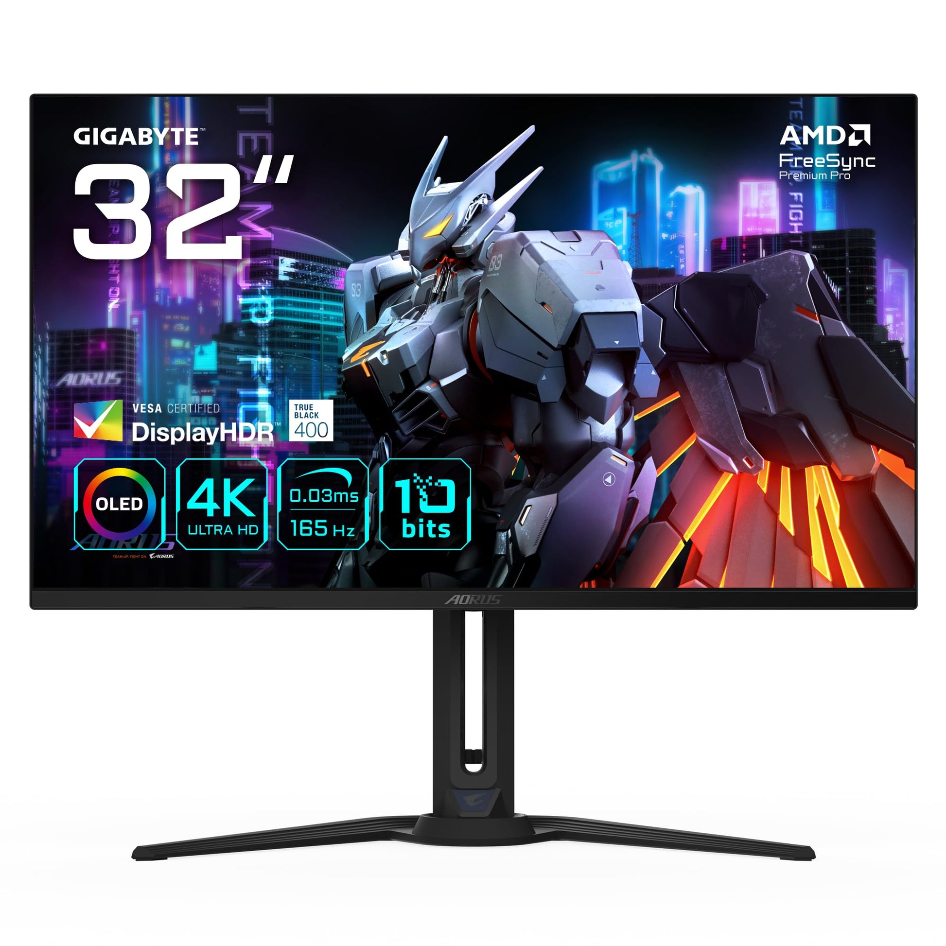 Gigabyte AORUS FO32U - 31.5” UHD, 3840x2160, 165Hz, 0.03ms, FreeSync Premium Pro, DisplayHDR 400, HDMI 2.1
