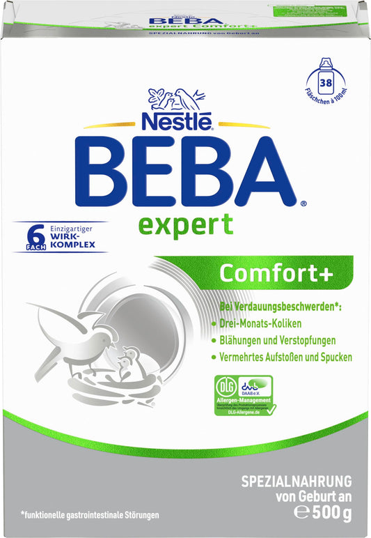 Bērnu piena maisījums BEBA expert Comfort+ - speciālā barošana gremošanas traucējumu gadījumā (1 x 500g)
