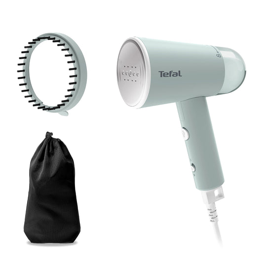 Tefal Origin Travel tvaika birste DT1034 - 25s gatava lietošanai, 20 g/min, 70 ml ietilpība, salokāma, iekļauti piederumi.
